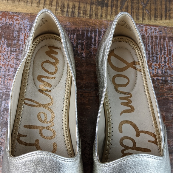 Sam Edelman Everie Gold Slip on Loafer Size 7.5 - Picture 10 of 13